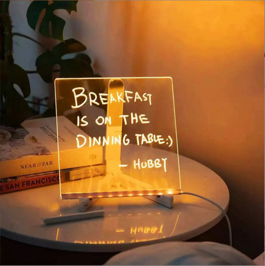 DIY Acrylic LED Message Board | Glowing Night Light & Gift Idea