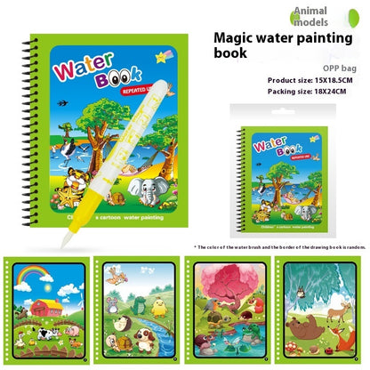 Children's Diy Magic Water Painting Book Creative Magic Water Painting Book