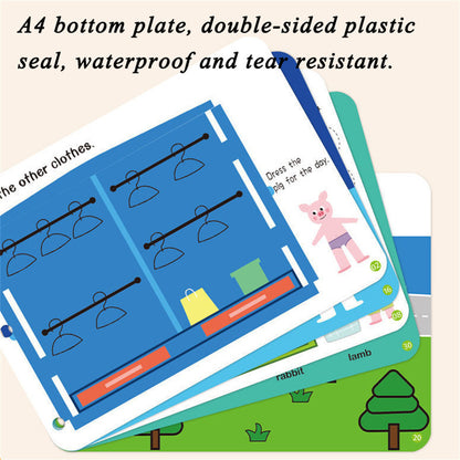 Montessori Paste Quiet Book Children Toy Paste My First Busy