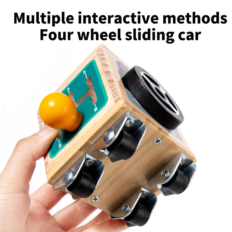 Busy Block Bus Toy Children's Wooden