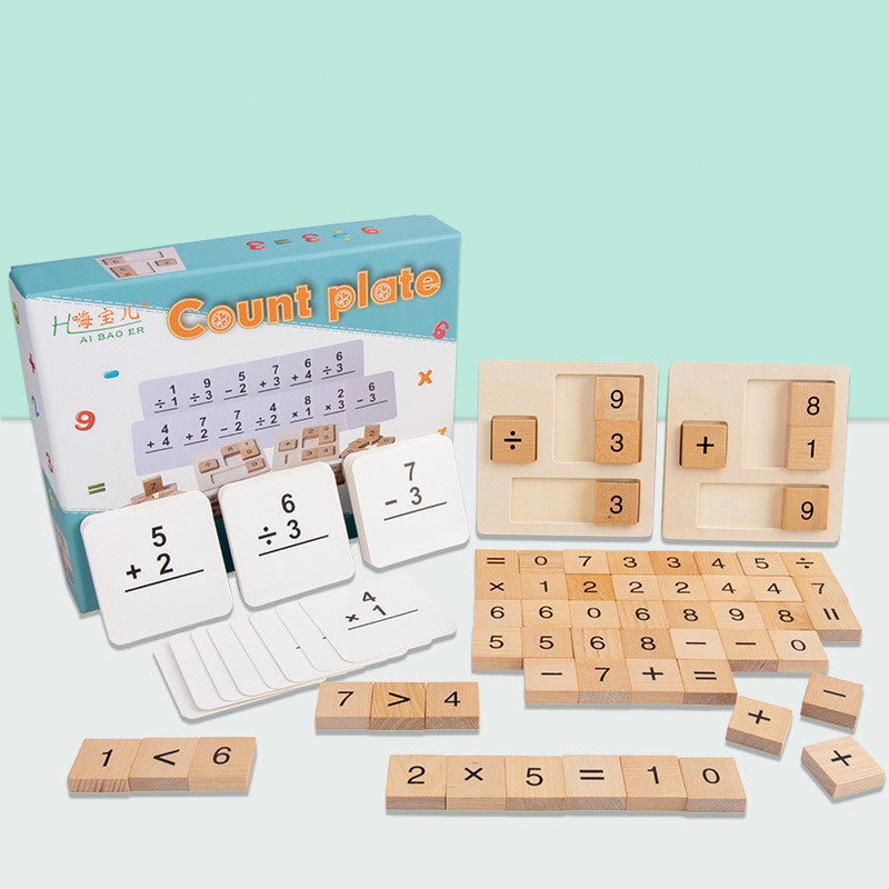 Wooden Maths Formula Puzzle for Kids | Early Learning Toy Ages 4–6