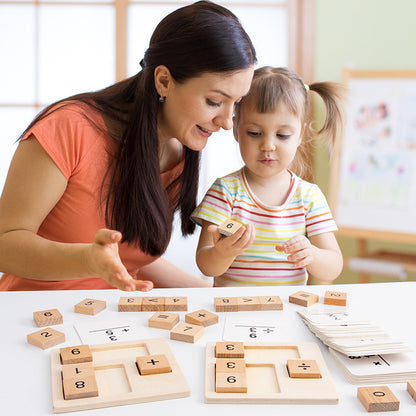 Wooden Maths Formula Puzzle for Kids | Early Learning Toy Ages 4–6