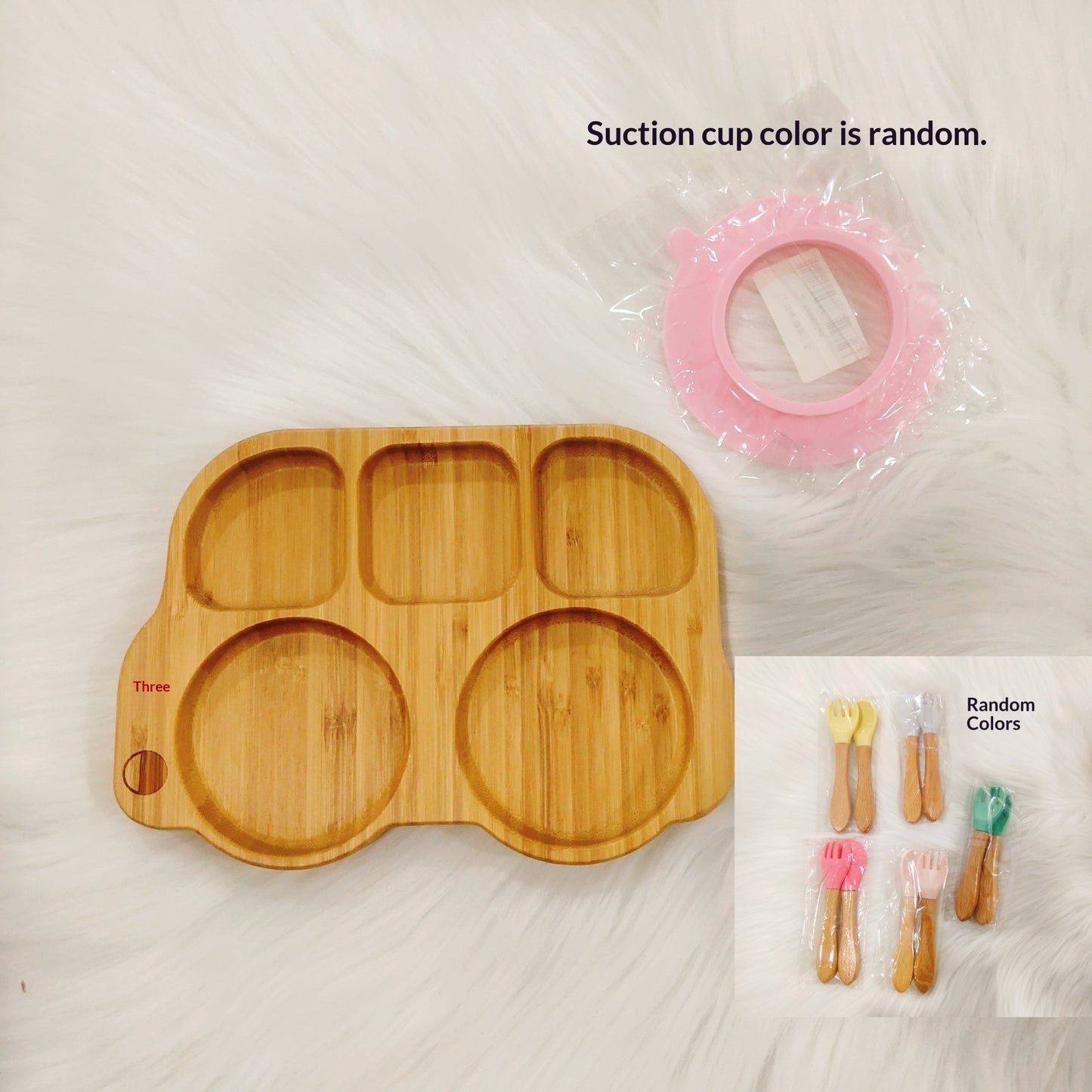 Kids Baby Food Plate Dried Fruit Snack Fruit Plate Household Fruit Divided Tray Animal-Shaped Baby Plate