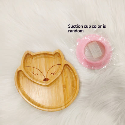 Kids Baby Food Plate Dried Fruit Snack Fruit Plate Household Fruit Divided Tray Animal-Shaped Baby Plate