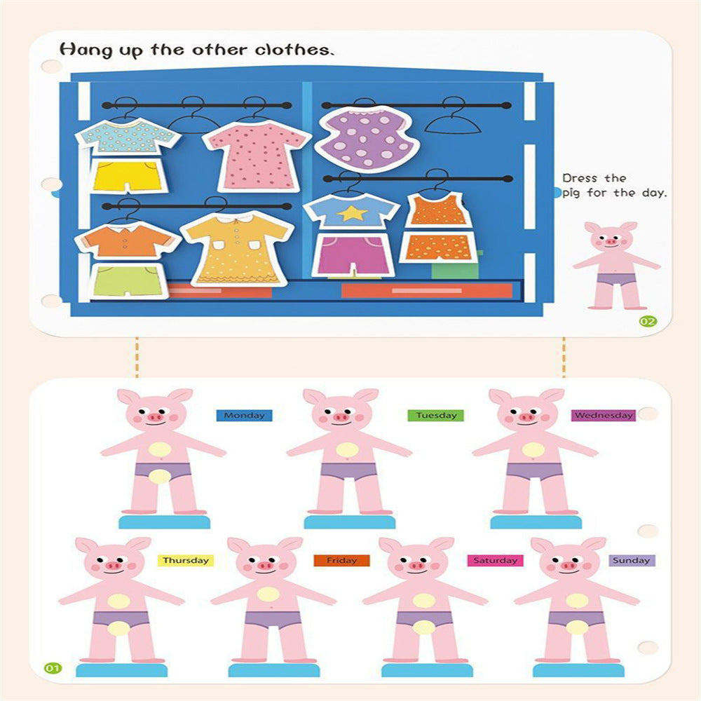 Montessori Paste Quiet Book Children Toy Paste My First Busy