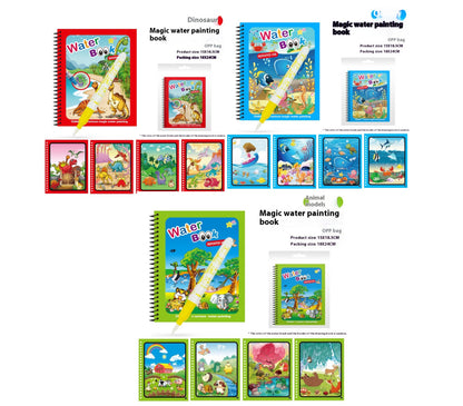 Children's Diy Magic Water Painting Book Creative Magic Water Painting Book