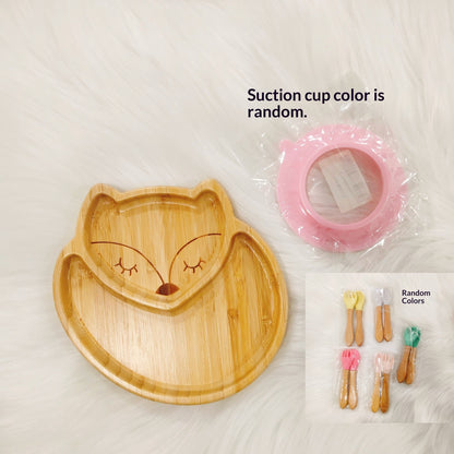 Kids Baby Food Plate Dried Fruit Snack Fruit Plate Household Fruit Divided Tray Animal-Shaped Baby Plate