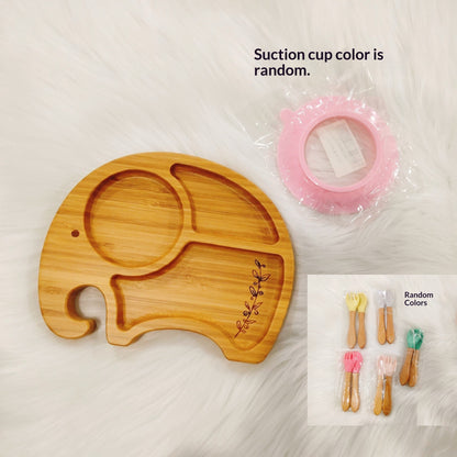 Kids Baby Food Plate Dried Fruit Snack Fruit Plate Household Fruit Divided Tray Animal-Shaped Baby Plate