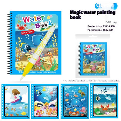 Children's Diy Magic Water Painting Book Creative Magic Water Painting Book