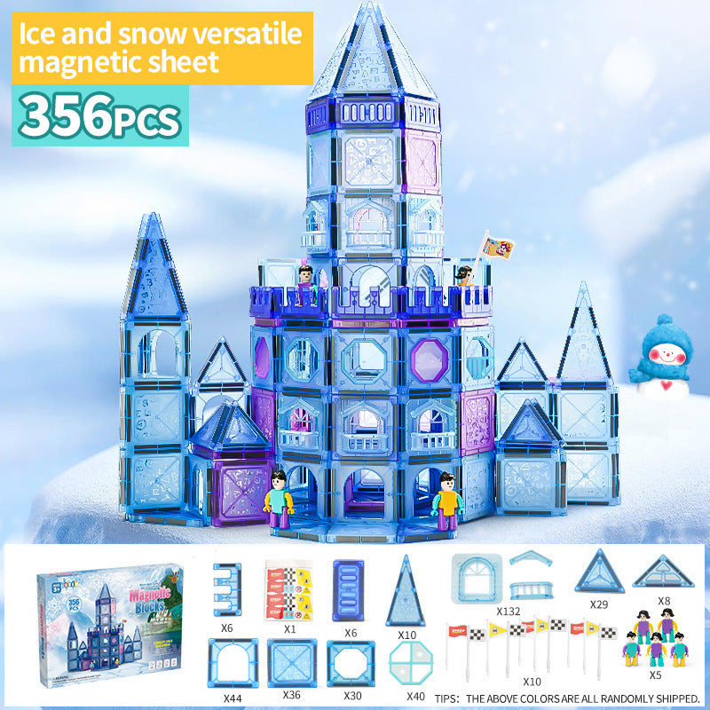 Children's Early Childhood Education Toy Magnetic Building Blocks Pipe Magnet Pure Magnetic Square Suit