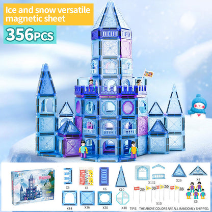 Children's Early Childhood Education Toy Magnetic Building Blocks Pipe Magnet Pure Magnetic Square Suit