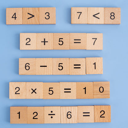 Wooden Maths Formula Puzzle for Kids | Early Learning Toy Ages 4–6