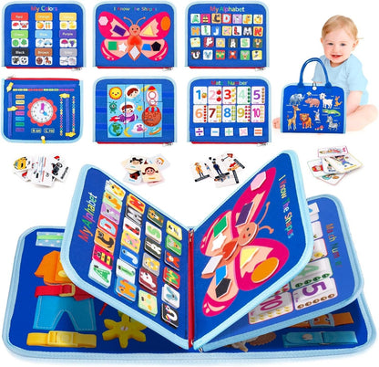 Kids Felt Busy Board | Dressing & Buckle Learning Toy for Toddlers
