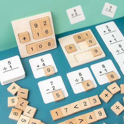 Wooden Maths Formula Puzzle for Kids | Early Learning Toy Ages 4–6