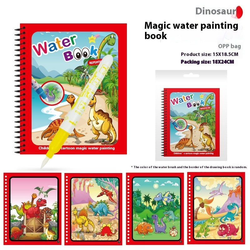 Children's Diy Magic Water Painting Book Creative Magic Water Painting Book