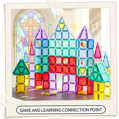 Children's Early Childhood Education Toy Magnetic Building Blocks Pipe Magnet Pure Magnetic Square Suit