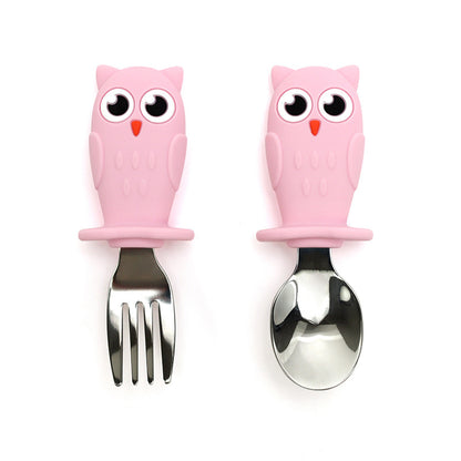 Owl Plate Two-color Epoxy Compartment Suction Cup