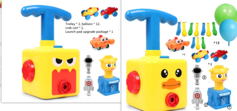 Balloon-Powered Rocket Car Toy | STEM Science Gift for Kids Ages 4–6