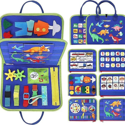 Kids Felt Busy Board | Dressing & Buckle Learning Toy for Toddlers