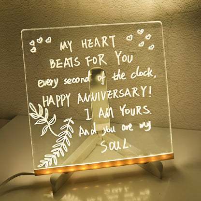 DIY Acrylic LED Message Board | Glowing Night Light & Gift Idea